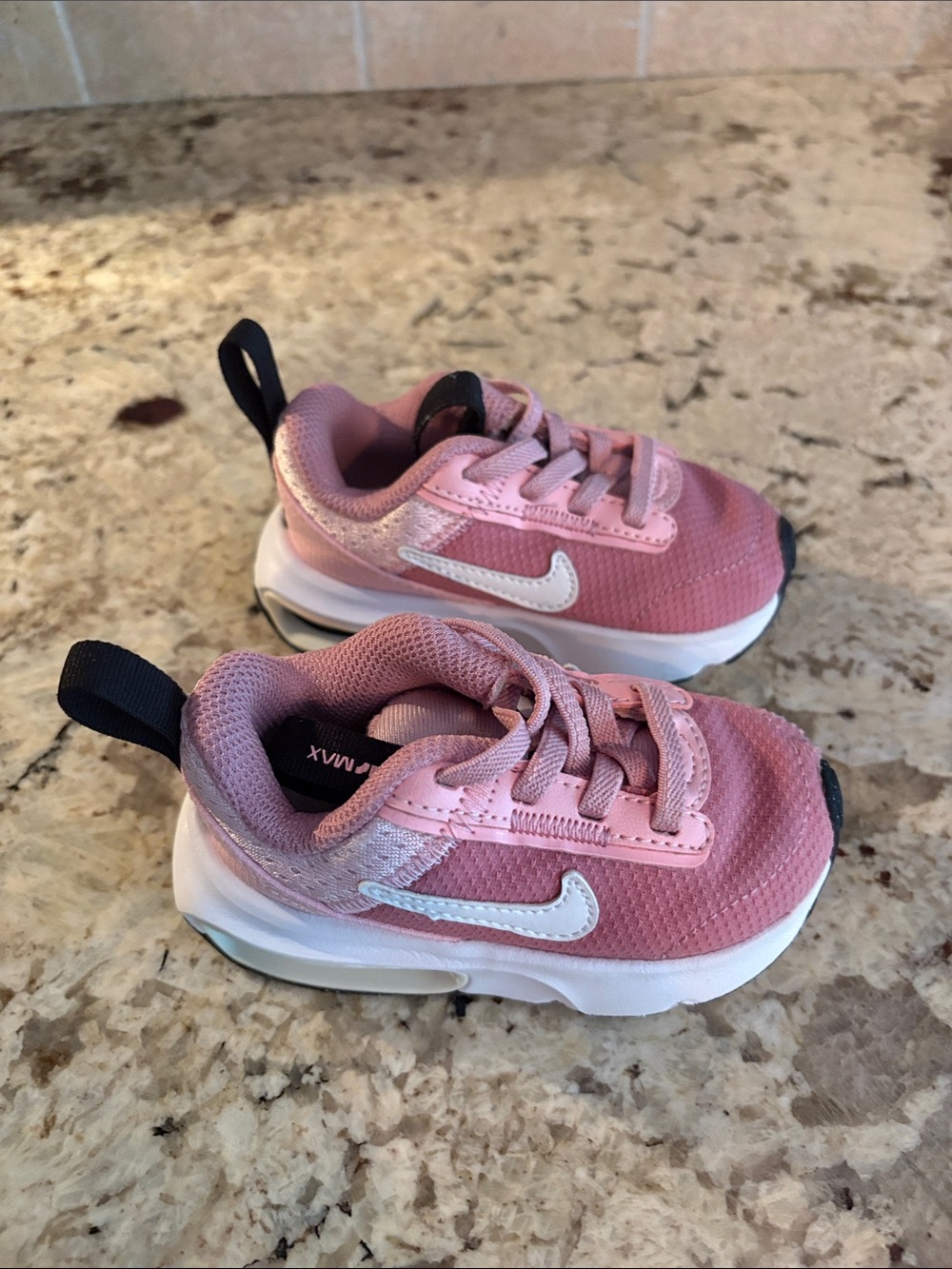 Nike Kids Pink and White Lightweight Sneakers